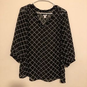 Old Navy sheer blouse